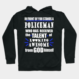 Police officer police gift saying official Hoodie